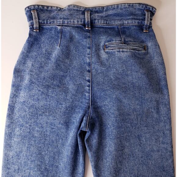 SEZANE High Rise Pleated Mother Jeans Women's French 36/(?)US 4 in Medium Wash - Picture 6 of 13